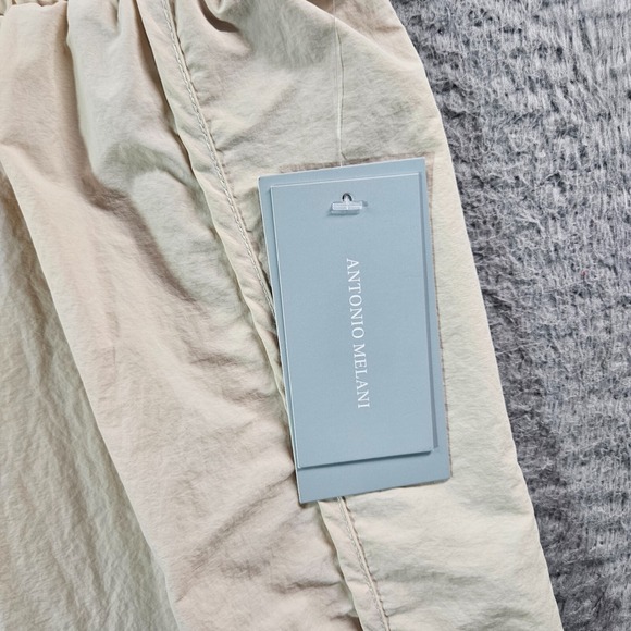 NWT Antonio Melani‎ Gym Workout Shorts Women XL Elastic Waist Inner Pants Cream - Picture 2 of 11